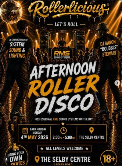 Main poster for rollerlicious, may 4th
