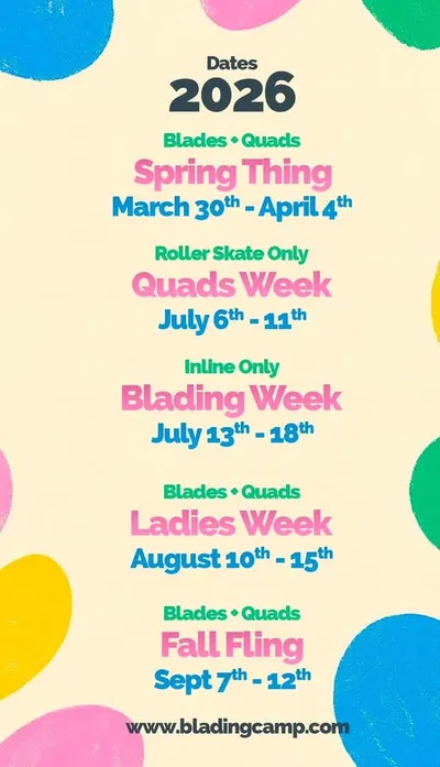2026 Blading Camp Poster