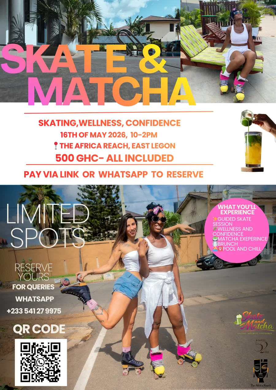 Skate and Matcha Event Poster, Limited Spots available gallery image 1