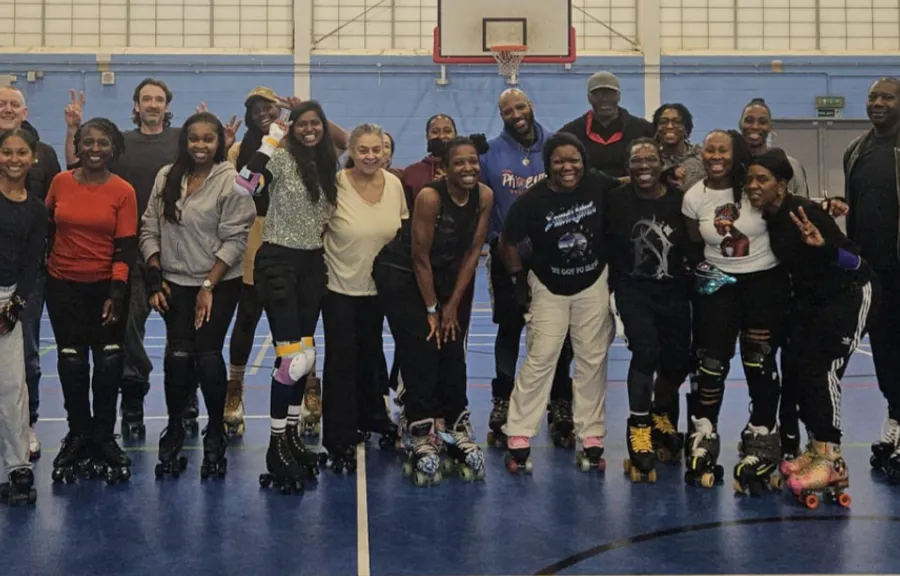 Group picture of roller skaters who attended Sk8 West gallery image 3