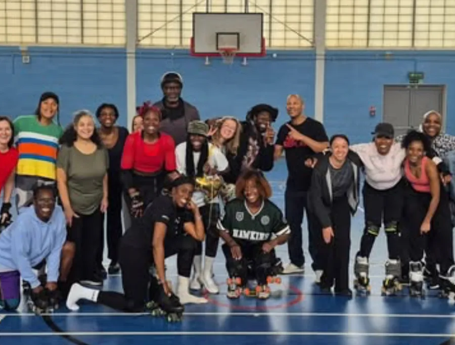 A Posed group picture of roller skaters gallery image 4